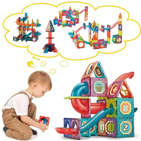 DIY Creative Magnetic Building Blocks – 72 Pieces