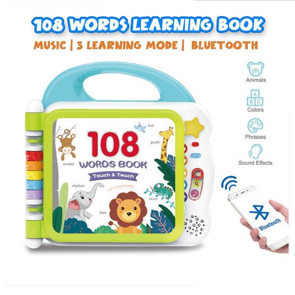 Touch and Learn 108 Words Book with Bluetooth Music and Sound