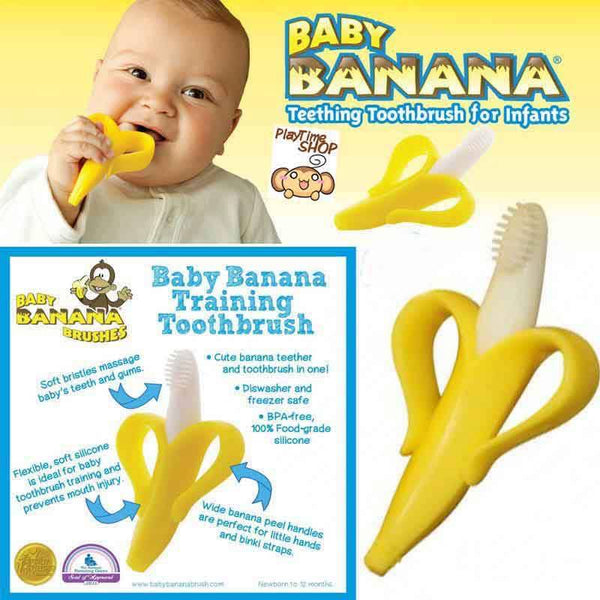 Banana Baby Teether And Toothbrush