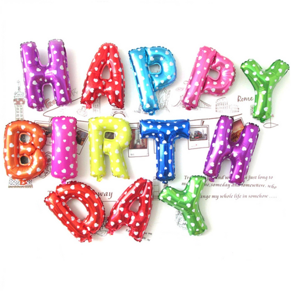 Happy Birthday Letter Foil Balloon