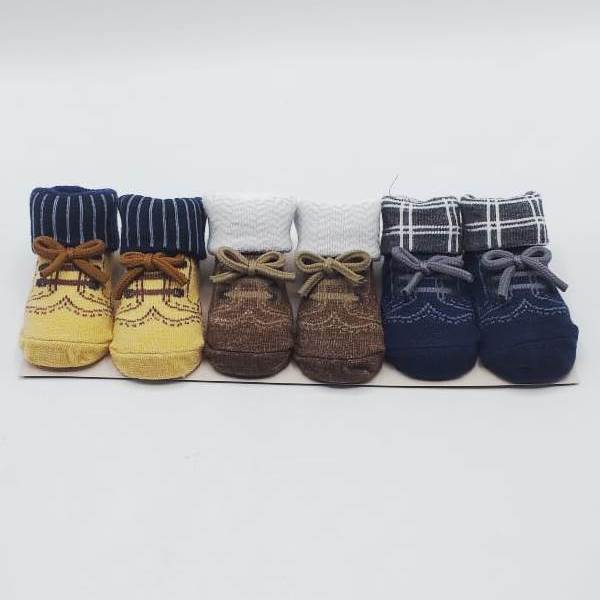 Baba Booties/Socks Pack Of 3 Pairs