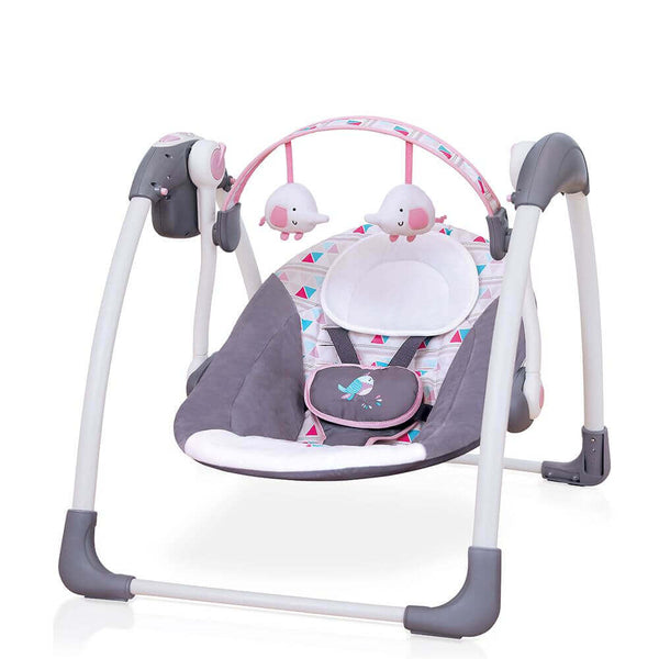 Mastela Deluxe Baby Swing- Gray and Pink - 6504