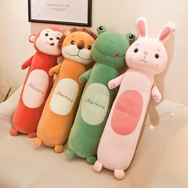 Soft Cute Cartoon Plush Cylindrical Cuddling Pillow Large Size Pillow 3 Feet