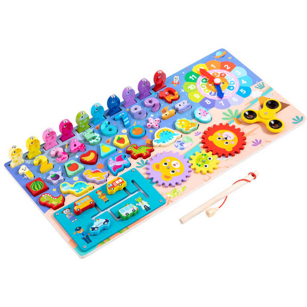 8 in 1 Multifunctional Wooden Puzzle Board