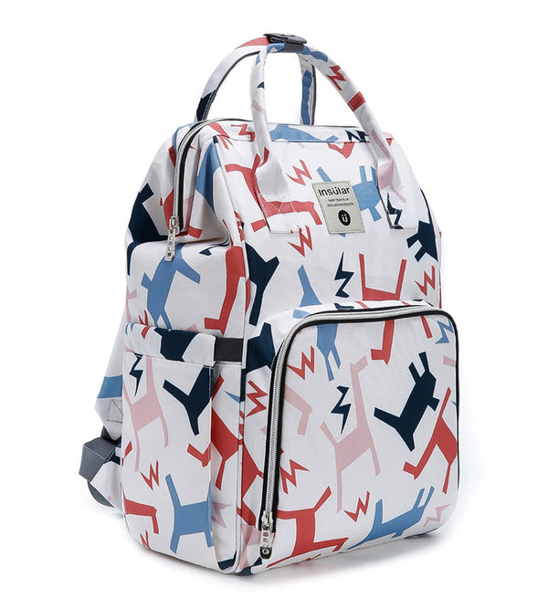 Abstract Art Baby Diaper Backpack Bag Waterproof Multicolor