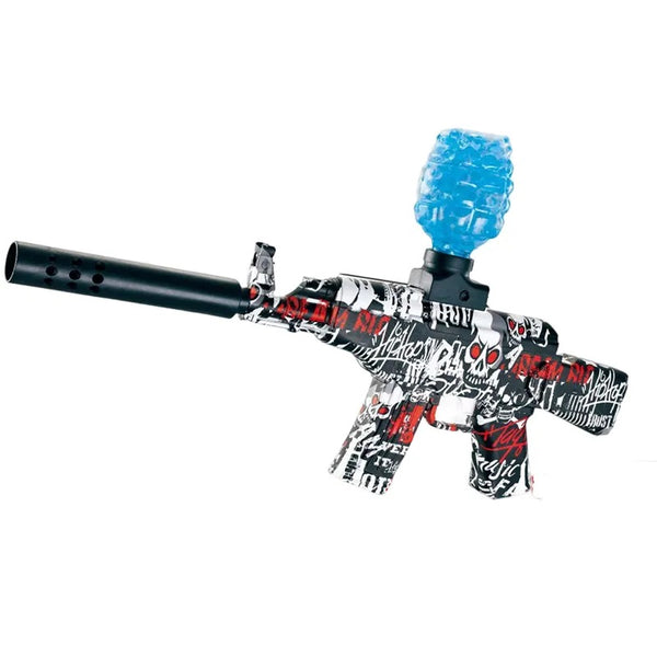 Automatic Gel Blaster Gun Camouflage With Silencer A-K47