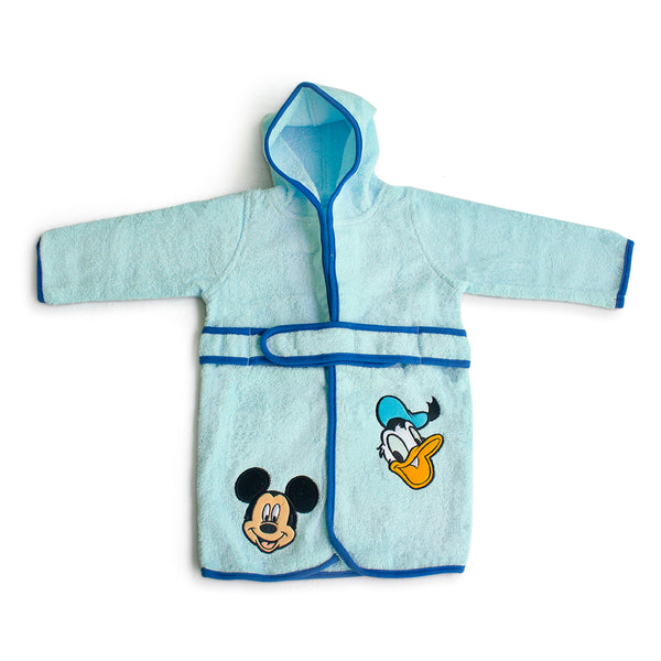 Baby Bath Gown And Robe Donald Duck Blue