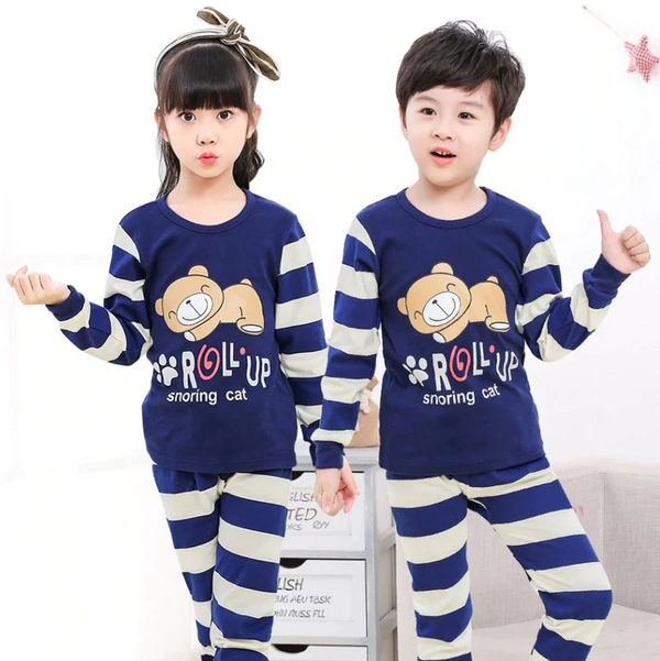 Blue Roll Up Kids Night Suit Baby &amp; Baba