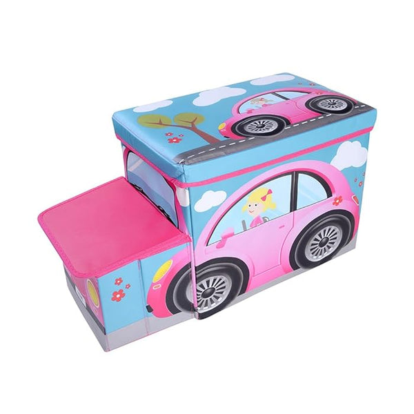 Bus Shape Storage Box (Pink) – Car