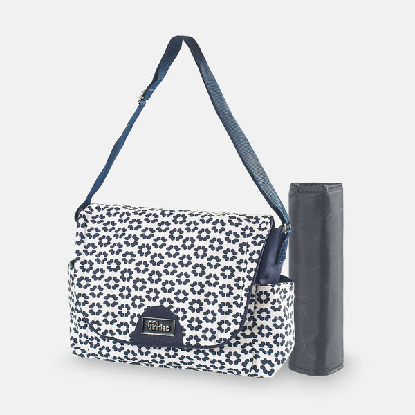 Baby Diaper Bag Navy Flower - T5001-B