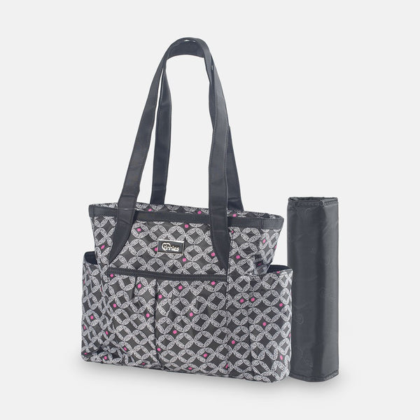 Baby Diaper Bag Black Printed - T5004-A