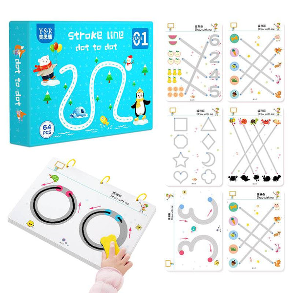 Dot-to-Dot Tracing Wipe and Clean Set