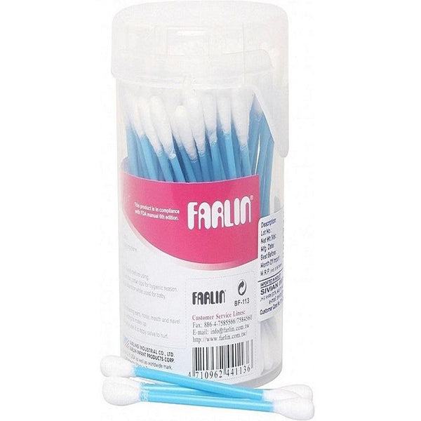 Farlin Cotton Buds 100 Pcs Blue - BF-113