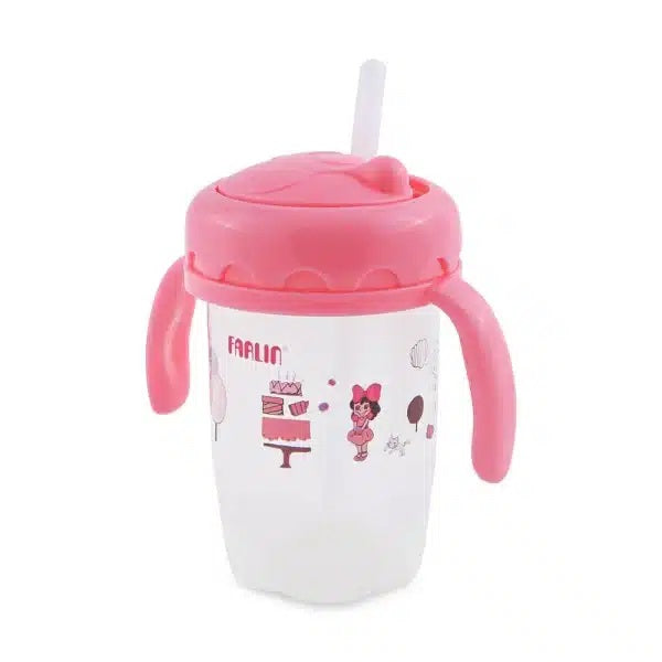 Farlin Straw Training Cup- Pink-AET-012-C