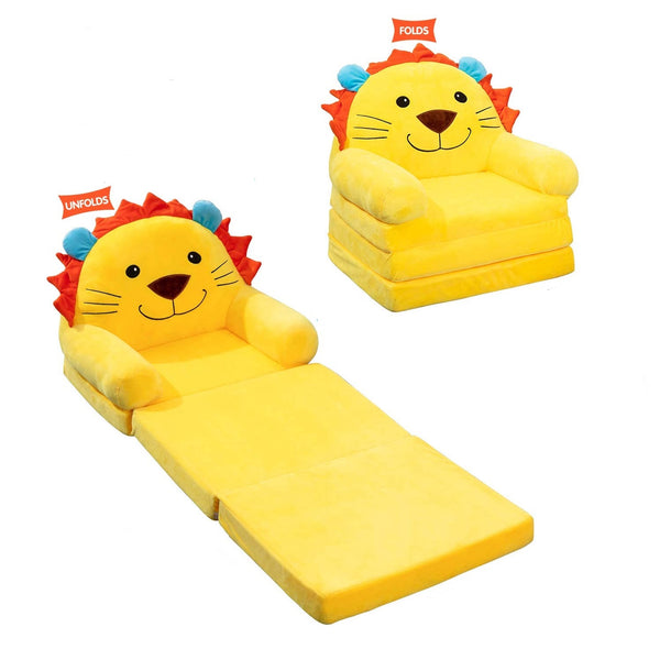 3 layers Kids Folding Lion Sofa Cum Bed