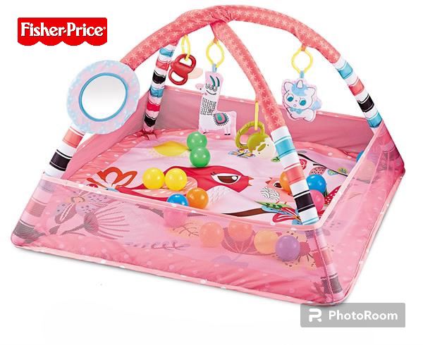 Infantes Activity Baby Play Gym Plus Ball Pit Pink