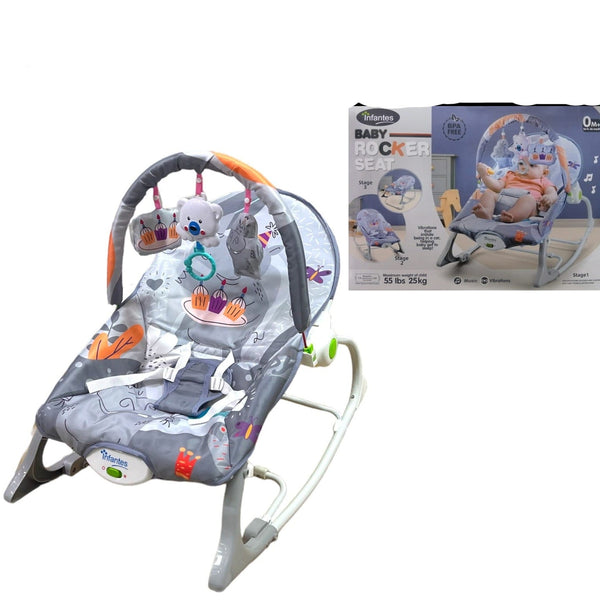 Infantes Baby Rocker Chair Swing - Grey