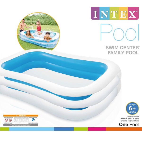 Intex Family Pool (261 cm x 175 cm x 55 cm) - 56483