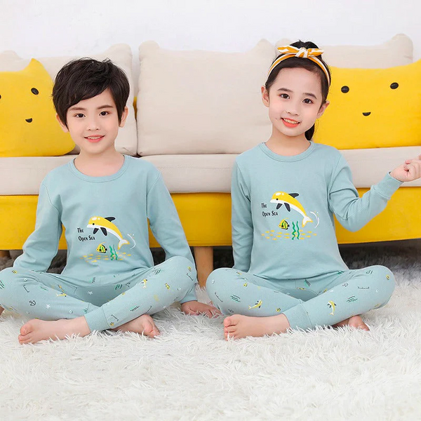 Yellow Dolphin Kids Night Suit Baby &amp; Baba