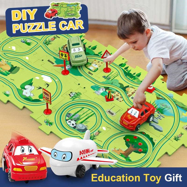 Kids Electric Track Toy Set 25 Pieces Jigsaw Puzzle