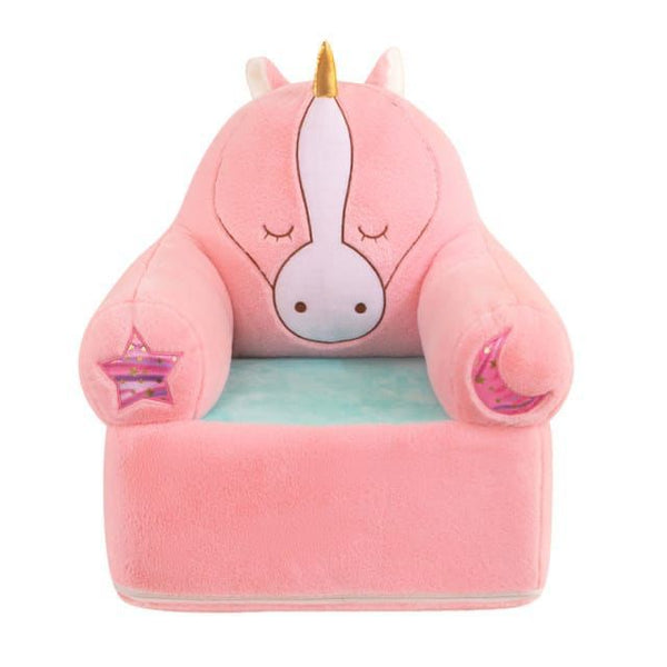 Kids Sweet Plush Couch Sofa Seat Pink Unicorn