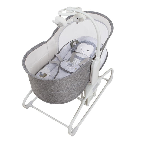 Mastela 4in1 Baby Automatic Electric Swing + Bassinet - Monkey Print - 3087