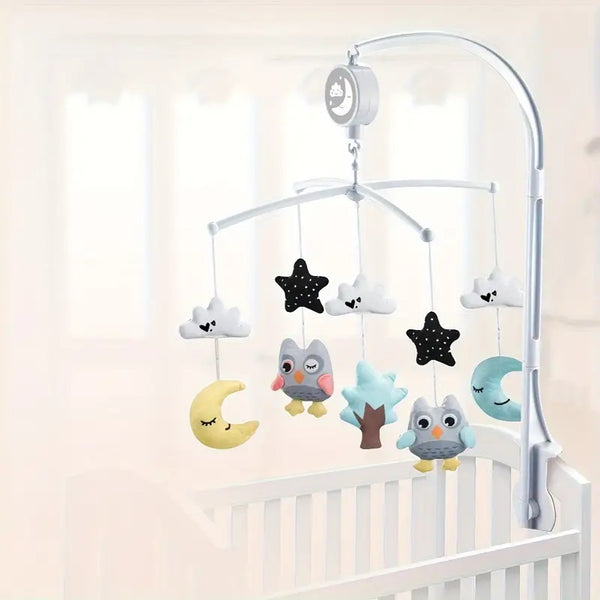 Musical Sleeping Spinning Rattle Fast Asleep Calming Bed Crib/Cot Mobile