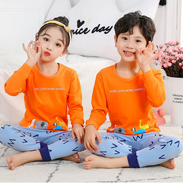 Orange More Love More Happy Kids Night Suit Baby &amp; Baba