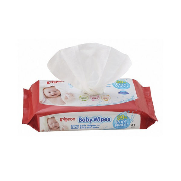 Pigeon Baby Wipes 99% Water (Arb) 82 S, Flip Top - P387