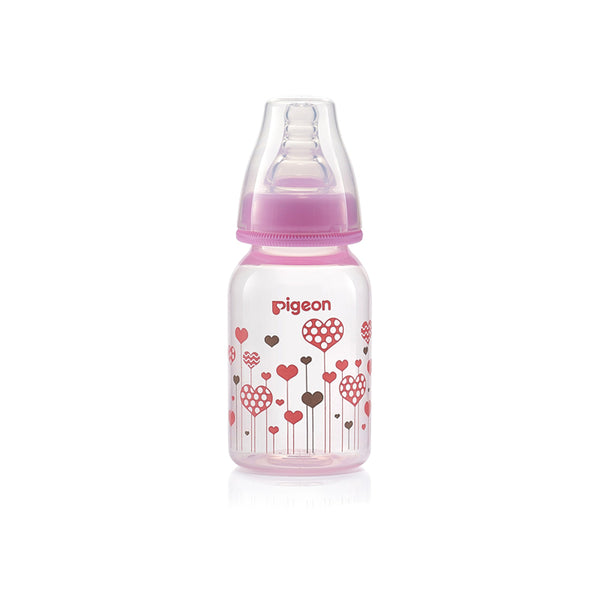 Pigeon Flexible Feeder Clear RPP 120 ml, Pink - A79226