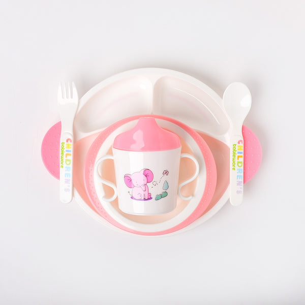 Pink Children Tableware Set Baby Feeding Series - 913