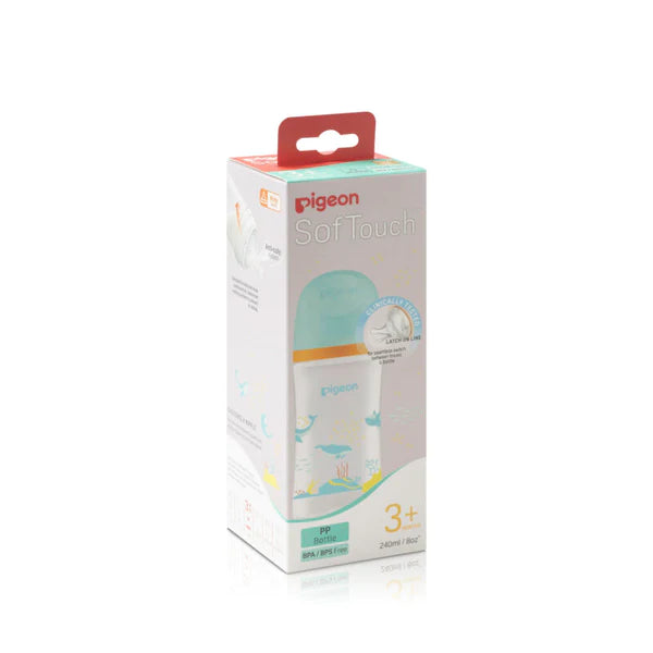 Softouch 3 WN Feeder PP 240ML Dolphin - A79460