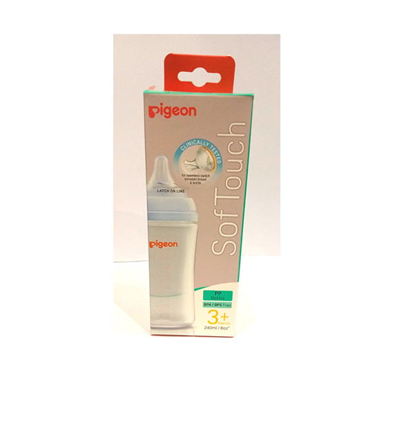 Softouch 3 WN Feeder PP 240ML Logo - A79453