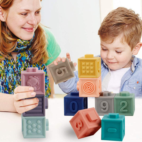 Soft Blocks Squeeze Play with Numbers, Animals &amp; Shapes Textures