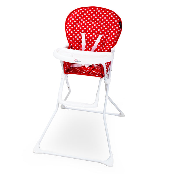 Tinnies Baby High Chair Stars Design (Red) - T026-014