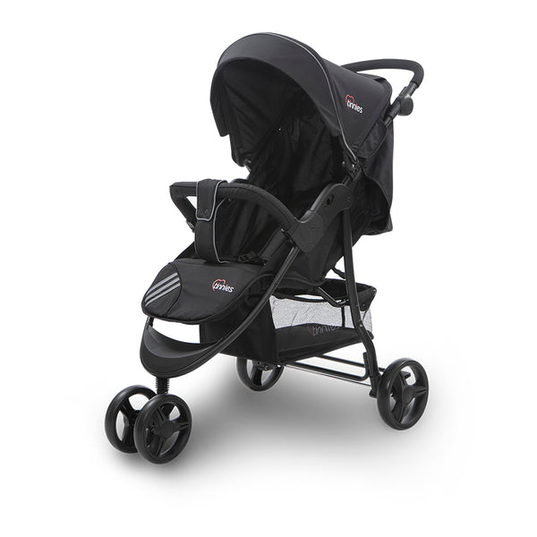 Tinnies Baby Stroller 3 Wheeler (Black) - E02