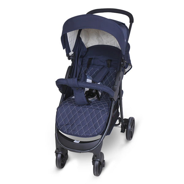 Tinnies Baby Stroller Diamond Pattern (Blue) - E03-012