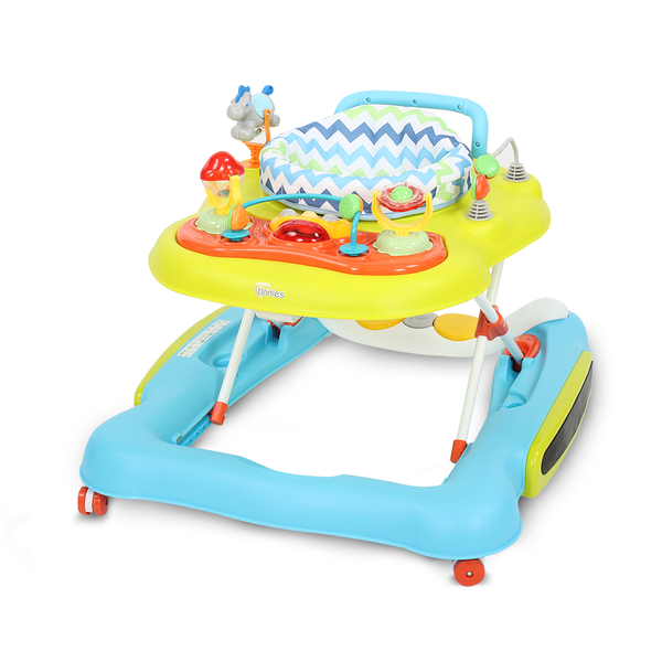 Tinnies Baby Walker 4 In 1 (Blue Yellow) - BG-2425