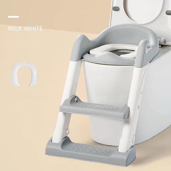 Toilet Ladder Potty Training Seat – Milky - L-003