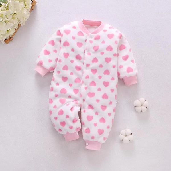 Cute Fleece Rompers Jumper Small Heart