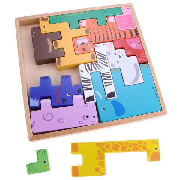 Wooden Animal Creative Challenge Puzzle