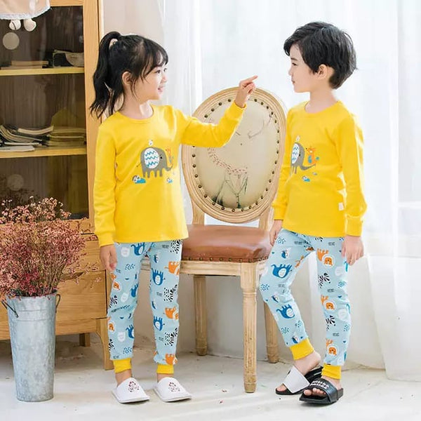 Yellow Elephant Kids Night Suit Baby &amp; Baba