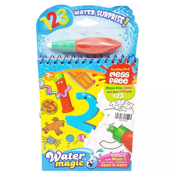 Reusable Magic Water Doodle Painting Drawing Book 123