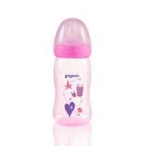 Pigeon Clear PP Bottle 240 ml, Pink - A78183
