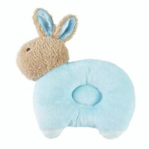 Baby Round Head Pillow Rabbit Design (Blue)