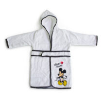 Baby Bath Gown And Robe Mickey Mouse Black And White