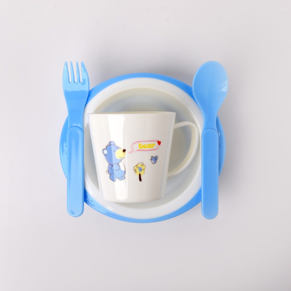 Blue Children Tableware Set Baby Feeding Series – 902