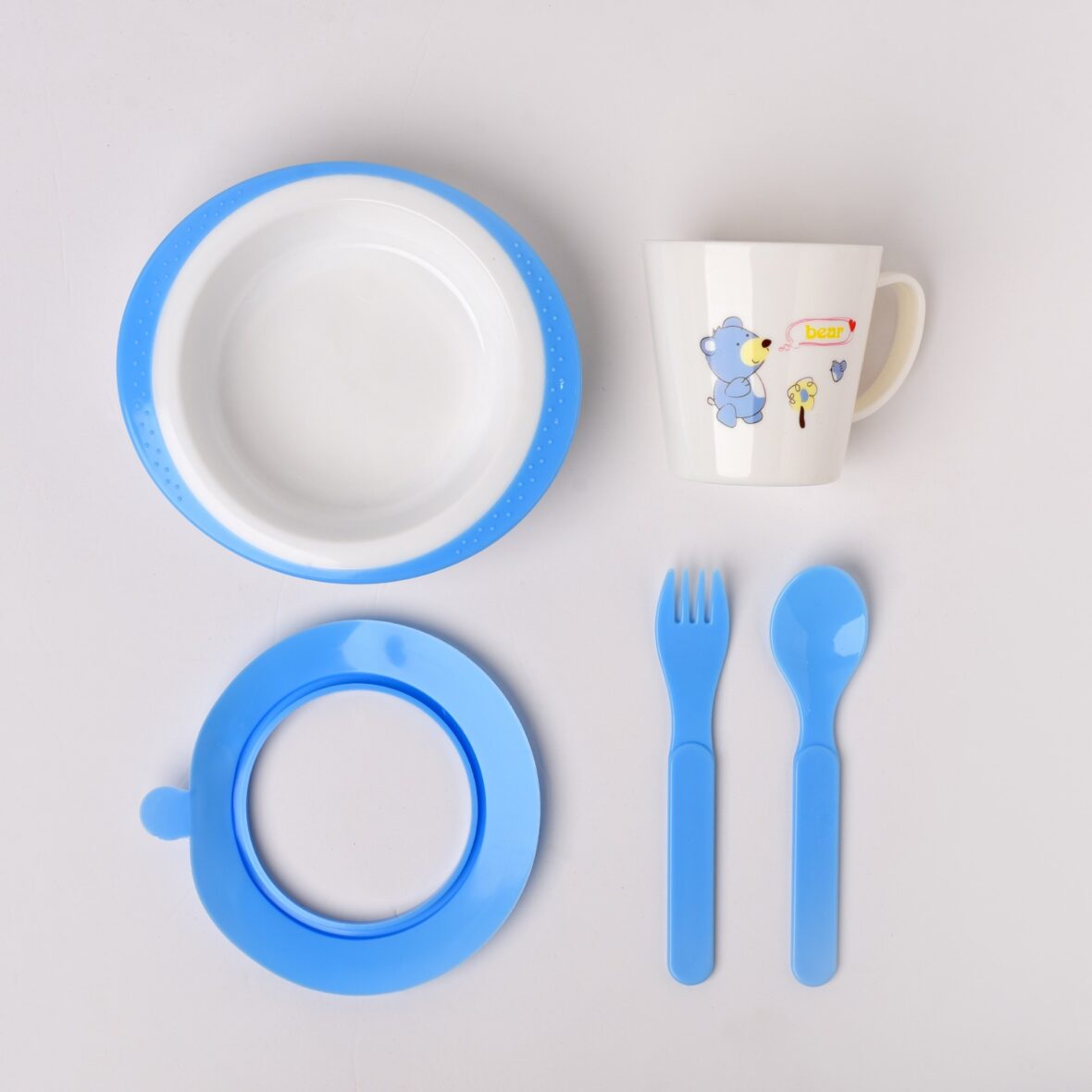 Blue Children Tableware Set Baby Feeding Series – 902.1