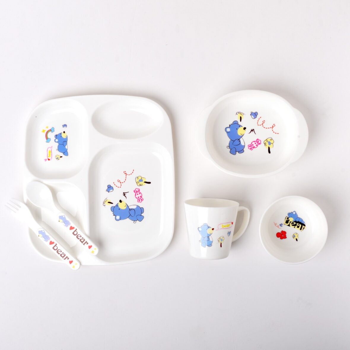Blue Children Tableware Set Baby Feeding Series – 909