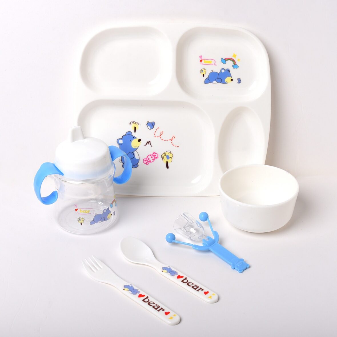 Blue Children Tableware Set Baby Feeding Series – 910